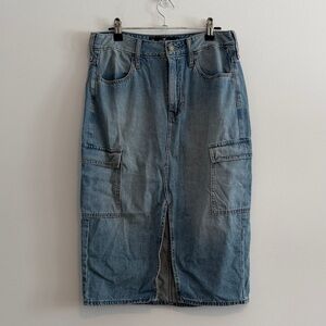 NWOT Hollister Light Blue High-Rise Denim Skirt